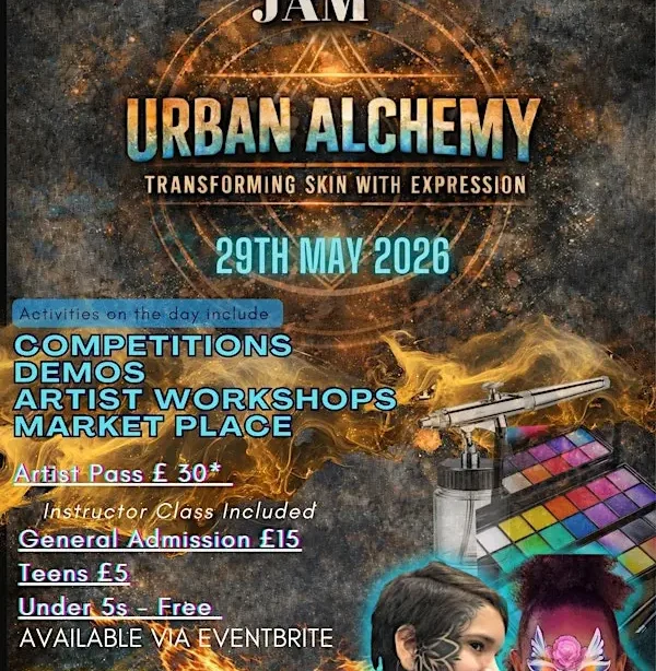 Poster for the London Face Painting Jam